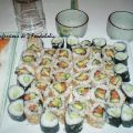 Maki concombre et California saumon avocat