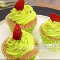 Charlotte fraise pistache façon cupcakes