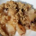 Crumble poire chocolat
