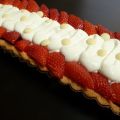 Tarte fraises et chantilly chocolat blanc