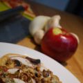 Pizza pommes et fromage bleu
