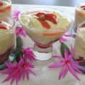 Mousse aux noisettes et aux fraises