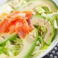 Salade au saumon et avocats