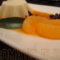 Panna cotta et son élixir de mandarines,[...]