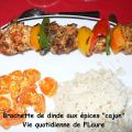 Brochette de dinde aux épices 