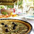 La tarte à la courgette, pâte brisée au thym