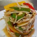 Wok aux poivrons et pousses de soja