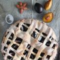 Tarte aux prunes noix et gingembre confit