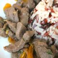 Boeuf mariné sauté