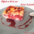 Clafoutis au lait de coco, cerises & framboises