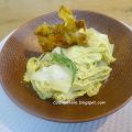 Tagliatelles à la crème de courgette, estragon[...]