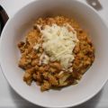 Chili au porc et aux haricots à oeil noir,[...]