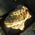 Pains naan sur le grill