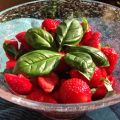 Salade de fraises au basilic
