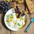 Burrata et raisins grillés (Ottolenghi)