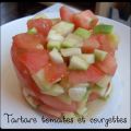 Tartare de tomates et de courgettes