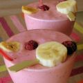 Smoothie banane framboise