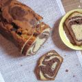 Cake marbré vanille chocolat