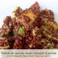 Salade de quinoa rouge à la mangue et à l’avocat