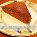 Gâteau au lait de coco-rhubarbe-châtaigne (sans[...]