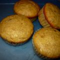 Muffins aux bananes,glaçage choco-arachides
