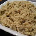 Risotto d'orge printanier aux champignons