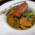 Lentilles vertes et lentilles corails au curry,[...]