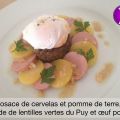 Rosace de cervelas et pomme de terre, salade de[...]