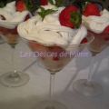 Verrines de fraises et mousse de mascarpone,[...]