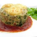 Gâteau de fonio aux épinards, tomates confites[...]