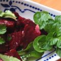 Salade de betterave et vinaigrette au cumin,[...]