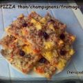 Pizza thon/champignons/fromage, Recette Ptitchef