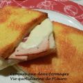 Croques aux deux fromages