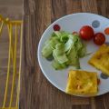 Rectangles de polenta tomate-parmesan (+salade[...]