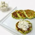 Galettes de courgette à la ricotta, crème[...]