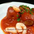 Boulettes de sardines farcies aux crevettes.