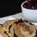 Tartelettes au chèvre et confit d'oignons rouges