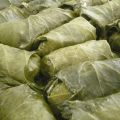 Dolmades , feuilles de vignes farcies, recette[...]
