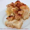 Gâteau flan aux pommes et  à la vanille vegan