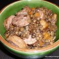 Saucisses de montbéliard aux lentilles et aux[...]