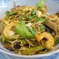 Nouilles chinoises aux champignons , crevettes[...]