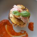 Mille-feuille au 2 courgettes et Rouget Barbet,[...]