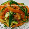 Tagliatelles de courgettes et carottes