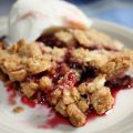 Croustade aux fraises et aux amandes