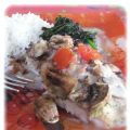 Tilapia aux champignons et aux tomates cerises