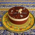 Gâteau décoré aux mousses de praliné et[...]