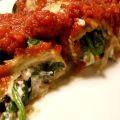 Roulades d'aubergine au fromage de chèvre et[...]