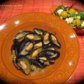 Moules au cari et au lait de coco