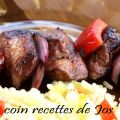 BROCHETTES DE POULET, SAUCE HOISIN