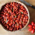 Tarte tomates, fraises parfum basilic